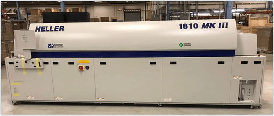 Heller 1810 MK5 10 영역 SMT PCB의 납 없는 용접을 위한 재흐름 오븐 2&quot; 22&quot; 5 56cm 너비