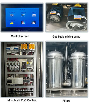 전기 스텐실 세척기 50L 용량 30-60L/Min DI Water
