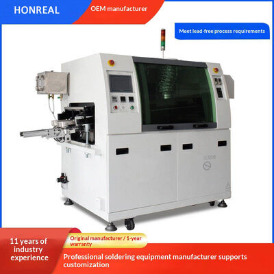 자동 미니 스루 홀 열 PCB 웨이브 솔더링 머신 무연 웨이브 솔더 머신